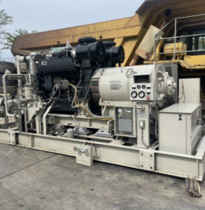 495 kW Nishishiba NDCP-560 6600V Diesel generator for sale