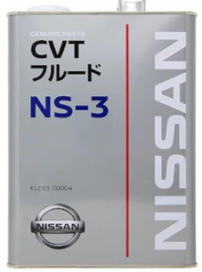 масло трансмиссионное для вариаторов Ниссан NISSAN CVT NS-3 4 литра оригинал сделано в Японии KLE53-00004